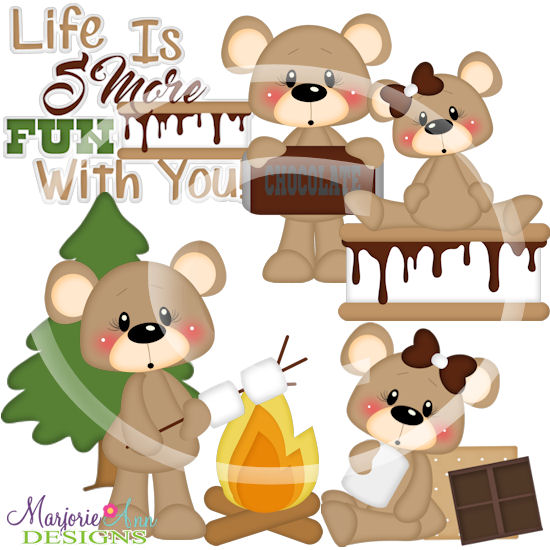 Franklin & Frannie-Smore Fun With You SVG Cutting Files +Clipart - Click Image to Close